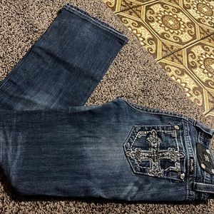 MissMe Signature-Rise Boot Jeans